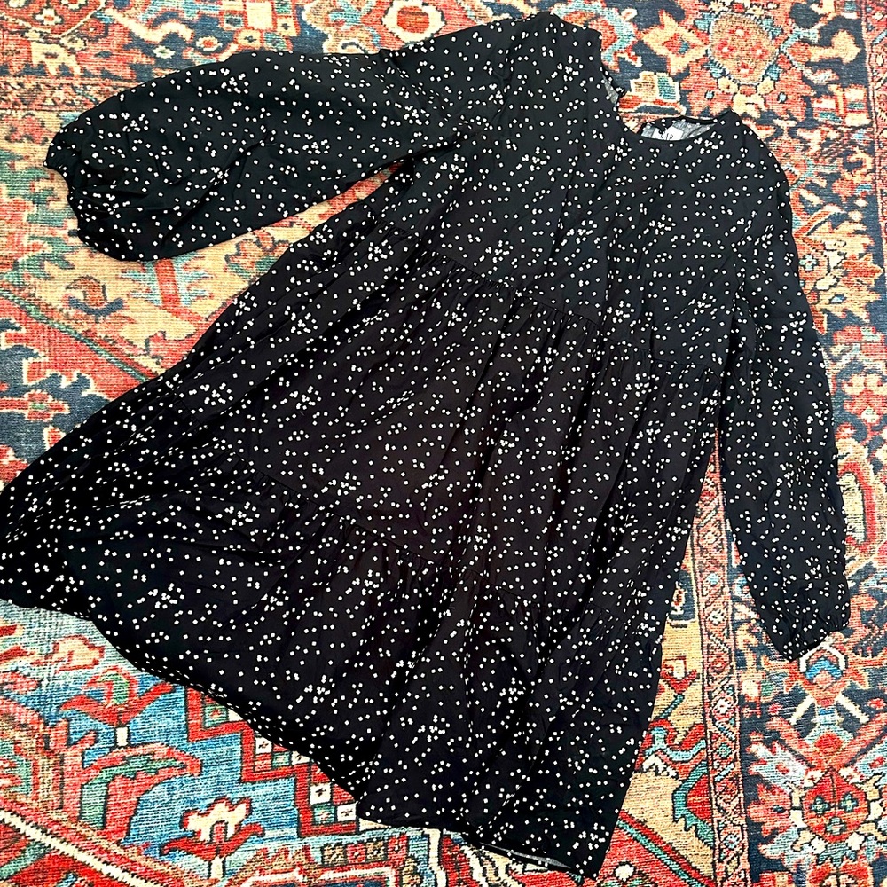 Gap Maternity Dot Tiered Trapeze Dress